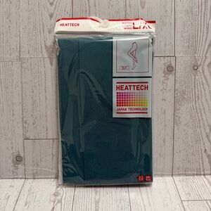Uniqlo Heattech Tights Women's Size Large / XL Green 60 Denier Opaque Stretch